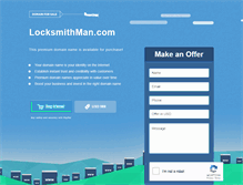 Tablet Screenshot of locksmithman.com